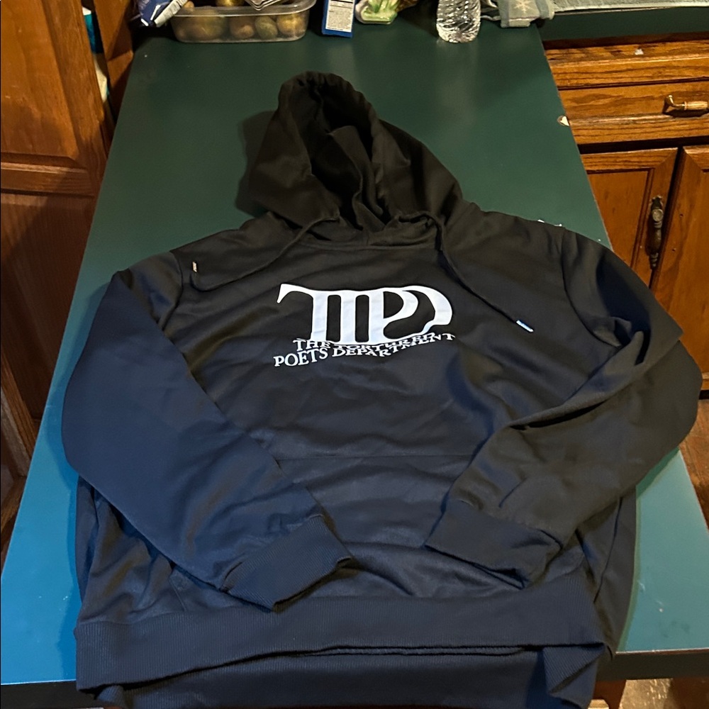 Black Hoodie with White Logo